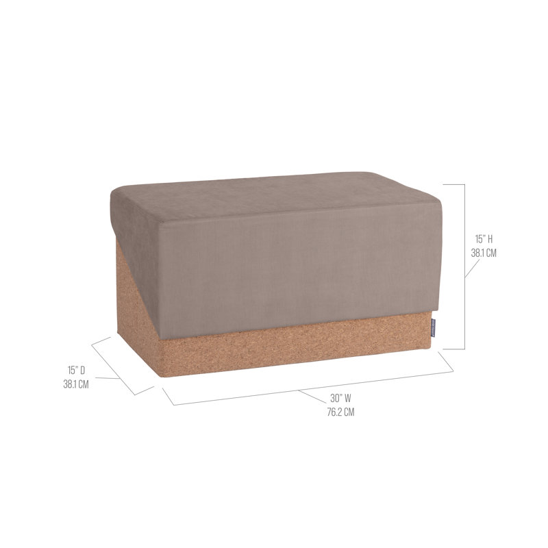 The Vineyard Cork Storage Trunk Ottoman, Taupe