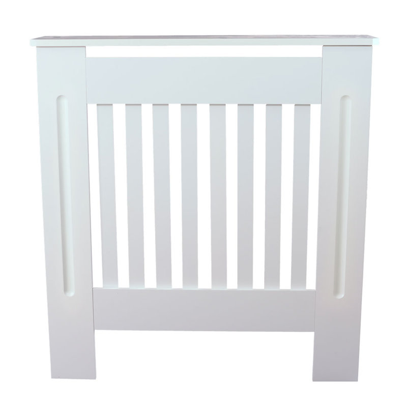 Shirlee Medium Radiator Cover, White, 82cm H x 78cm W x 19cm D