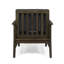 Fauteuil club gris foncé - bois avec un coussin sophistiqué et élégant