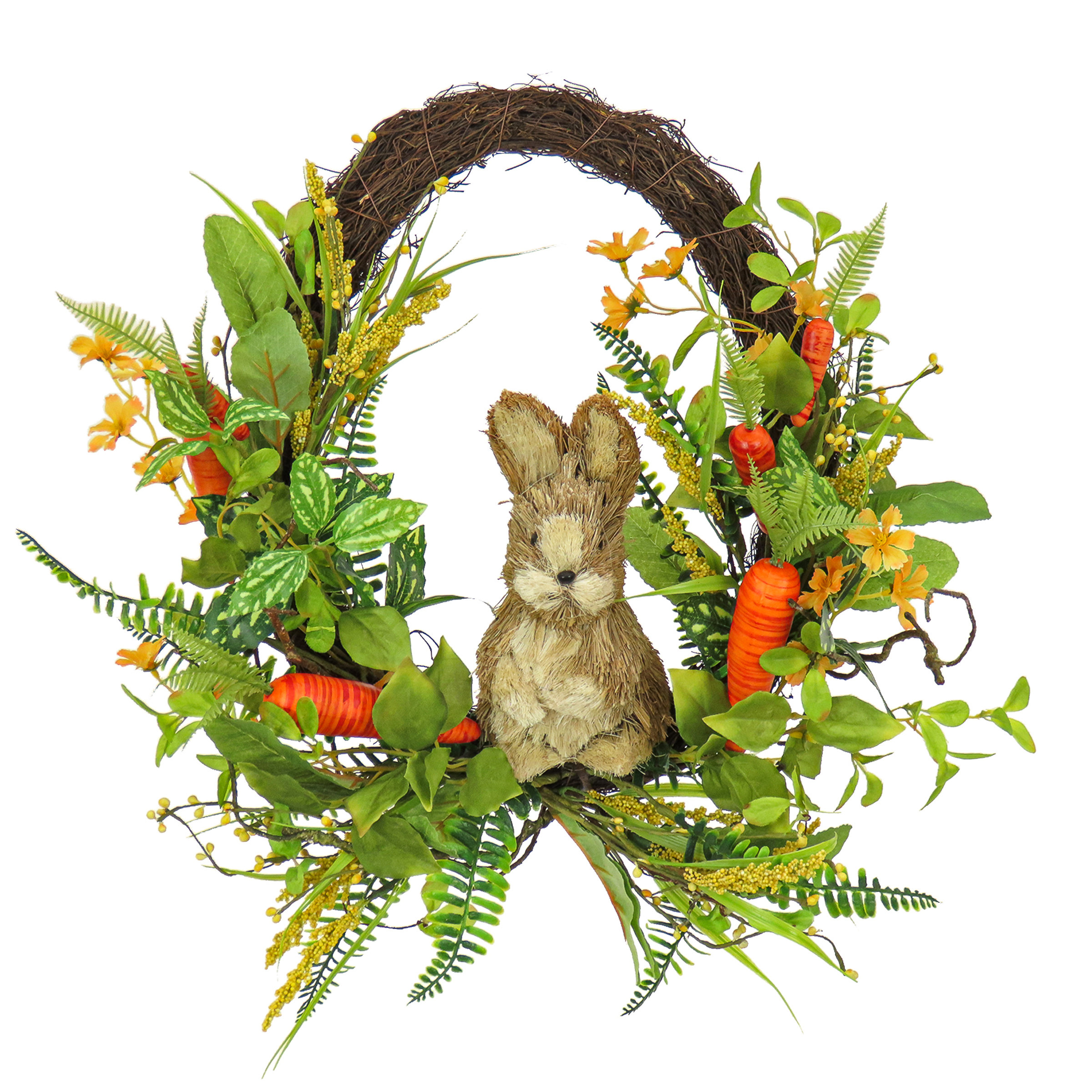 The Holiday Aisle® Bunny with Easter Eggs Wreath & Reviews | Wayfair