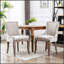 Chaise de salle à manger rétro en tissu épaissi avec pieds en bois massif pour plus de confort et de style-800405441