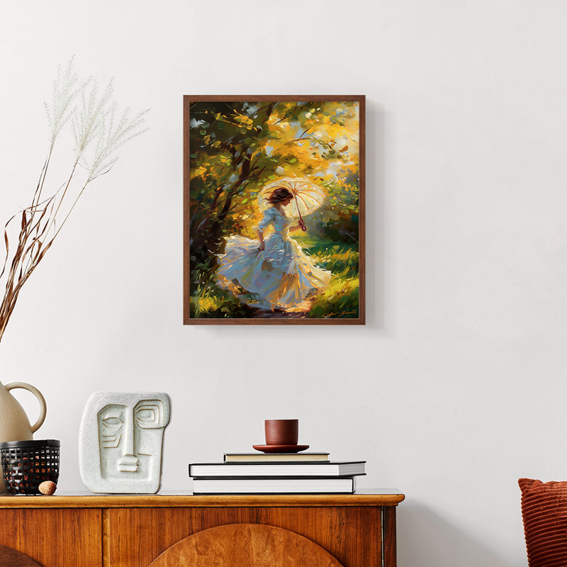 WOMEN-CCL XXXV - Reproduction encadrée de première qualité, prête à être accrochée, Noyer, H 10 po x l 8 po