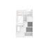 Lit mezzanine simple avec bureau intégré Followill par Harriet Bee-1271532693