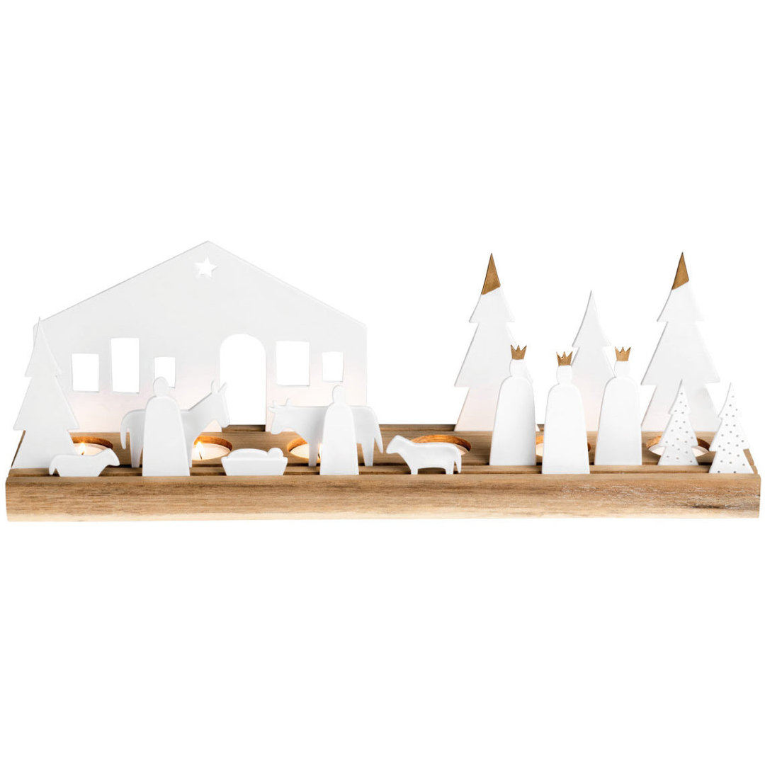 Christmas Nativity Set - Porcelain and Wood Räder