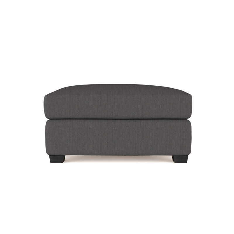 Repose-pieds Thompson, Peluche velours rosé, Brun foncé