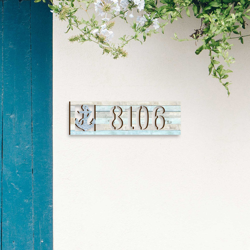 Plaque d'adresse sur 1 ligne Anchor, Oui