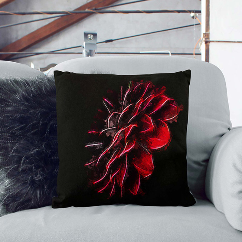 Square Throw Cushion, 40cm H x 40cm W x 15cm D