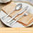 50 Piece Silverware Set Service for 10, Mirror Polished Cutlery Utensil Set