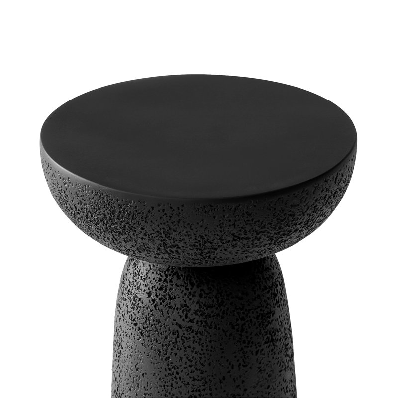 Plateau de table d'appoint champignon biologique noir