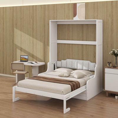 Grand lit escamotable avec coussin