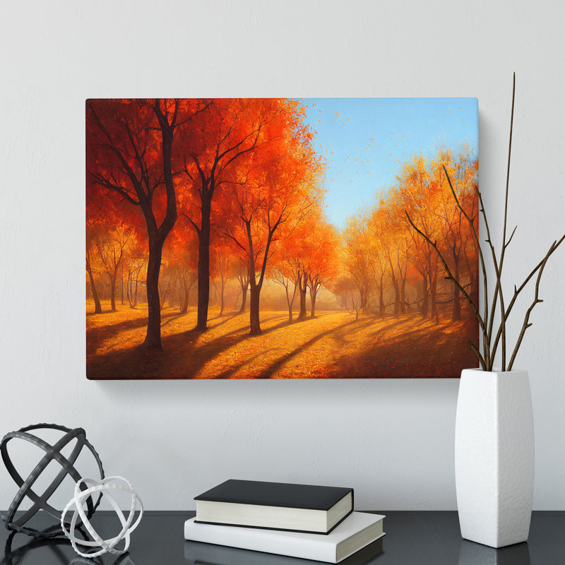 Mesmerising Autumn Forest - Wrapped Canvas, 35cm H x 50cm W x 3cm D