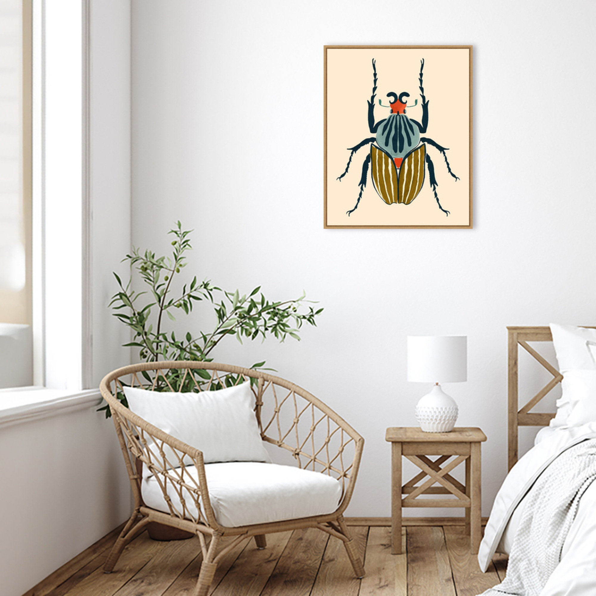 Beetle Bug I by Victoria Barnes, 28" H x 23" W  x 2" D