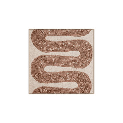 Tapis brun lavable à la machine