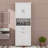 Cabinet With Tilt-Out Laundry Hamper Basket-113930453