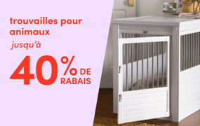 trouvailles pour animaux en solde