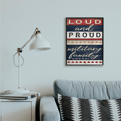 «Americana Sign Military Family» par Cindy Jacobs - impression d'art textuel