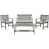 Gray Wash Frame/White Cushion