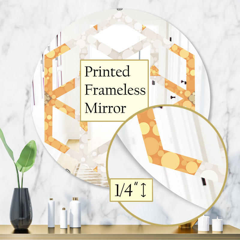 Miroir mural géométrique I, 31,5 po x 31,5 po