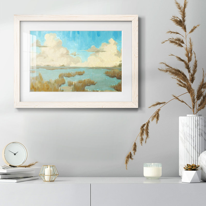 «Fripp Island Water II», reproduction d'art sur papier, Blanc
