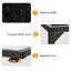Ensemble de 2 tables d'appoint noires en forme de C