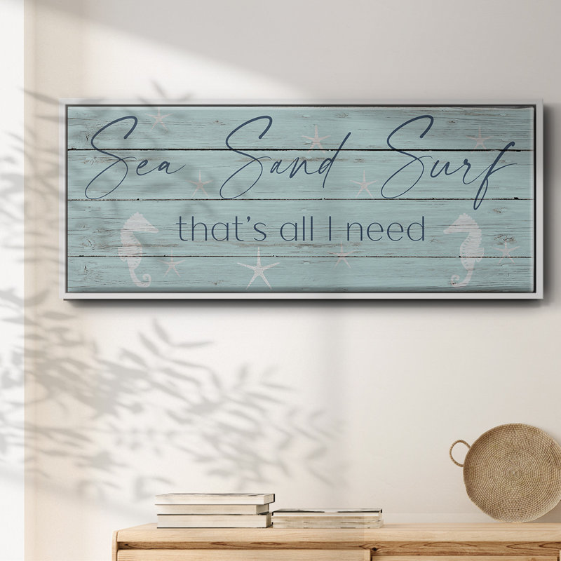 Sea, Sand, Surf - Toile encadrée