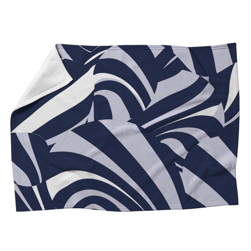 Trendy Modern Grid Geometric balance Fleece Throw Blanket - Cool pattern Throws for Sofas or Beds, 50" W x 60" L