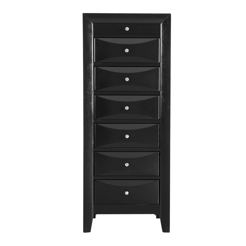 Marilla 23'' W 7 - Drawer Dresser, Black