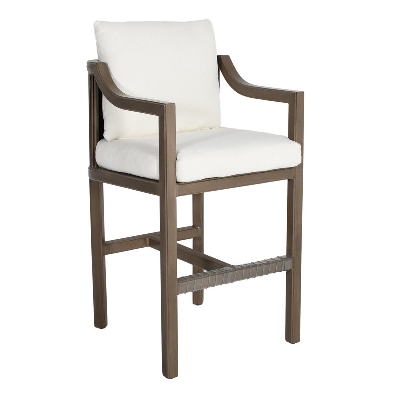 Samara Cushioned Bar Stool, 19"
