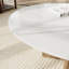 Table basse moderne Arab Wabi-Sabi de 35 po avec base en bois massif arqué creux pour appartement et salon-1270217328-1270217337