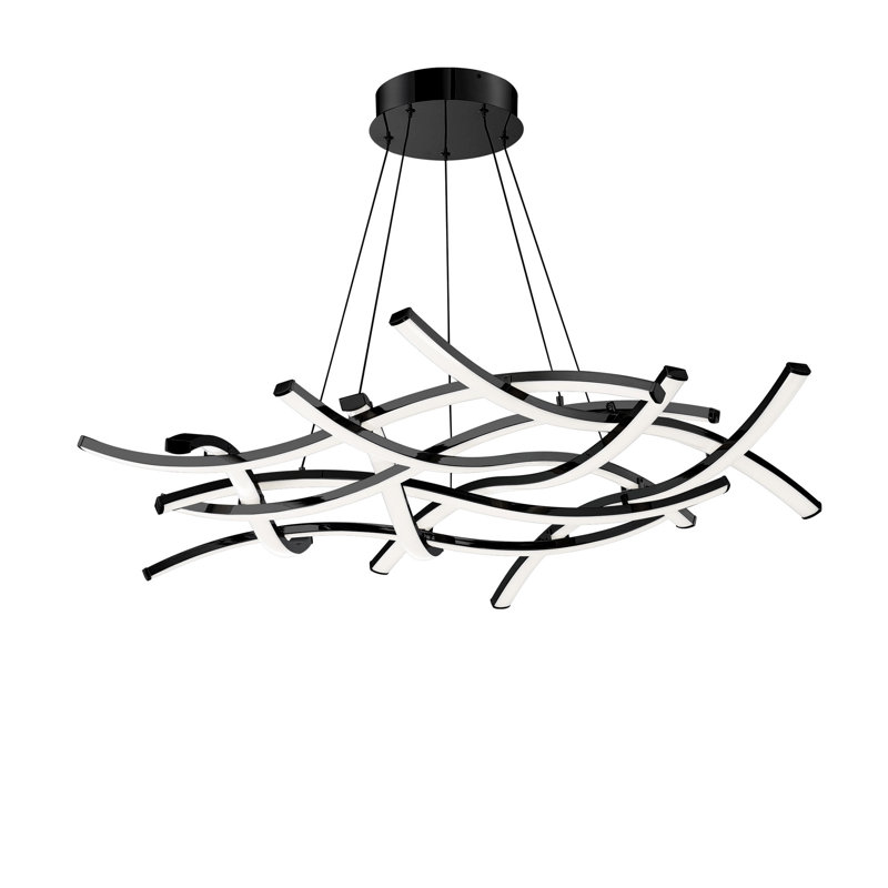 Divergence 9 - Light Dimmable LED Modern Linear Chandelier