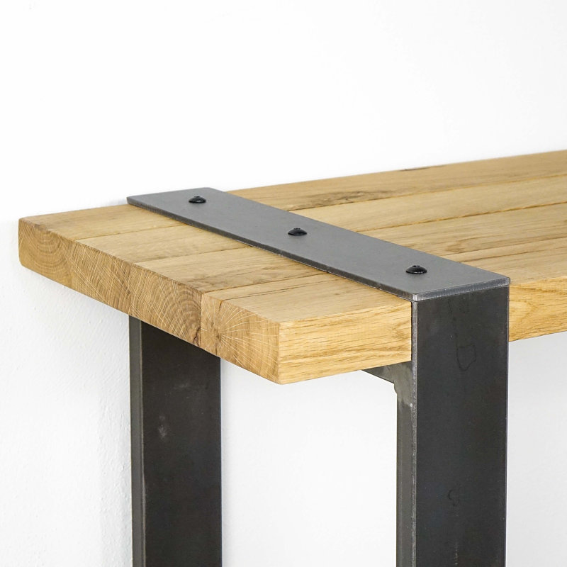 Lena Solid Wood Top Console Table, 60 H x 100 W x 40 D cm