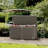 Decksplore 100 Gallons Water Resistant Resin Lockable Deck Box（Rattan weave style）-101498985