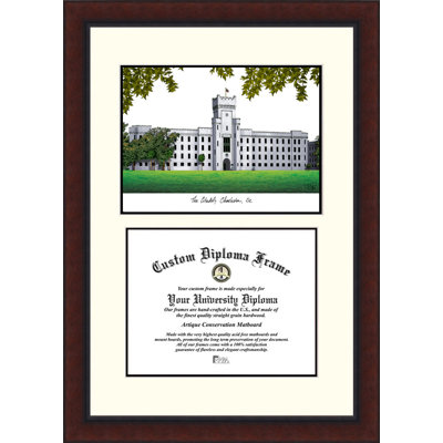 Cadre de diplôme citadel bulldogs legacy NCAA