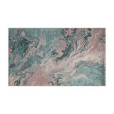 Tapis vert soyeux et moelleux