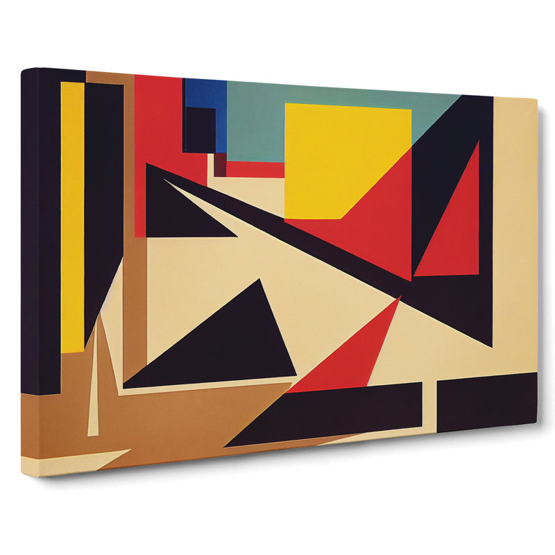 Art Suprematism - Wrapped Canvas, 35cm H x 50cm W x 3cm D