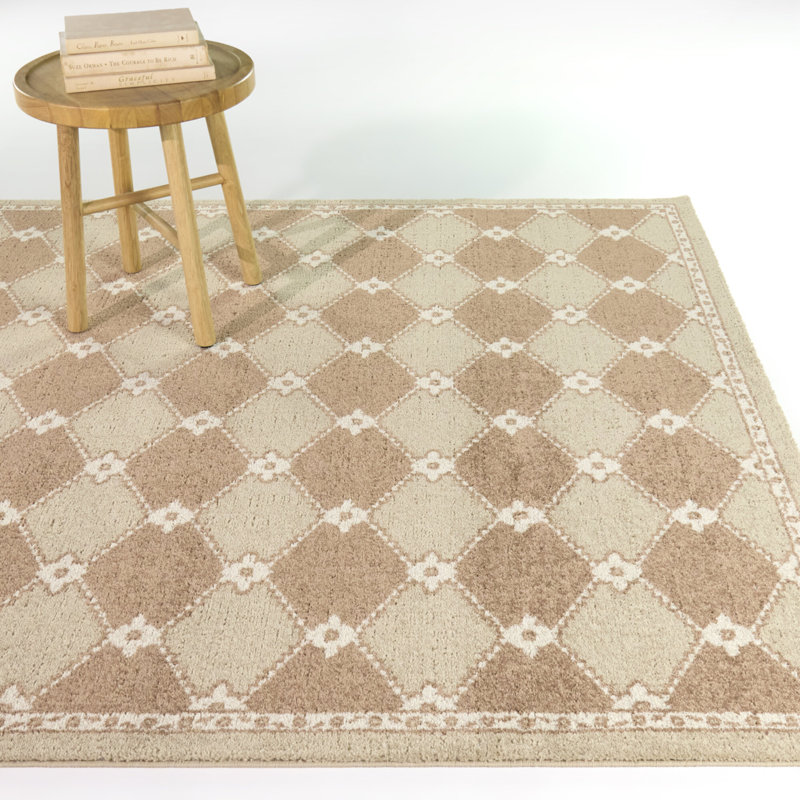 Tapis brun clair Badian, 5'3" x 7'