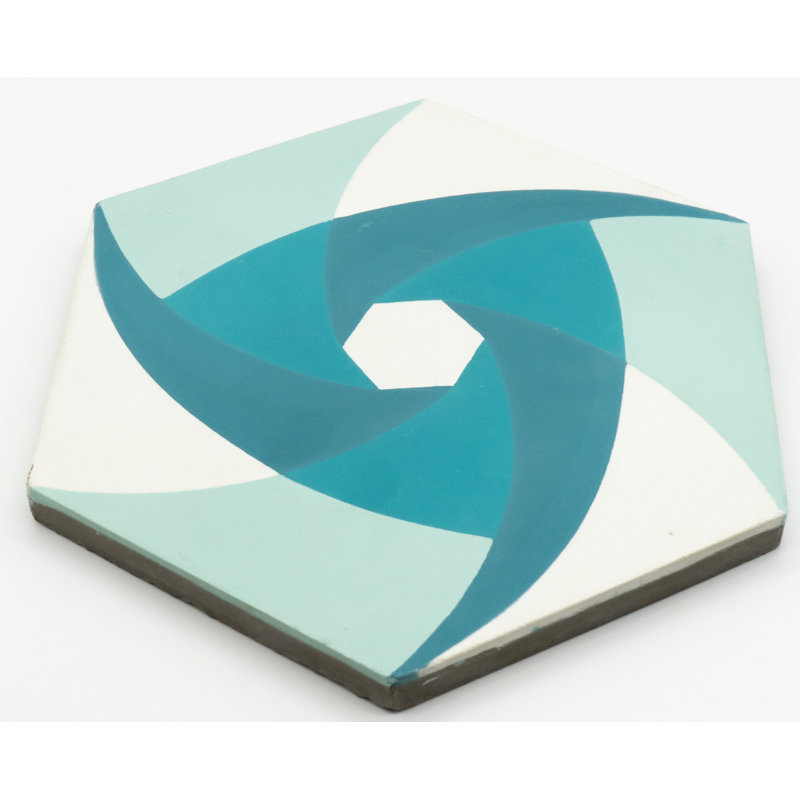 Menara 8" x 9" Cement Patterned Wall & Floor Tile