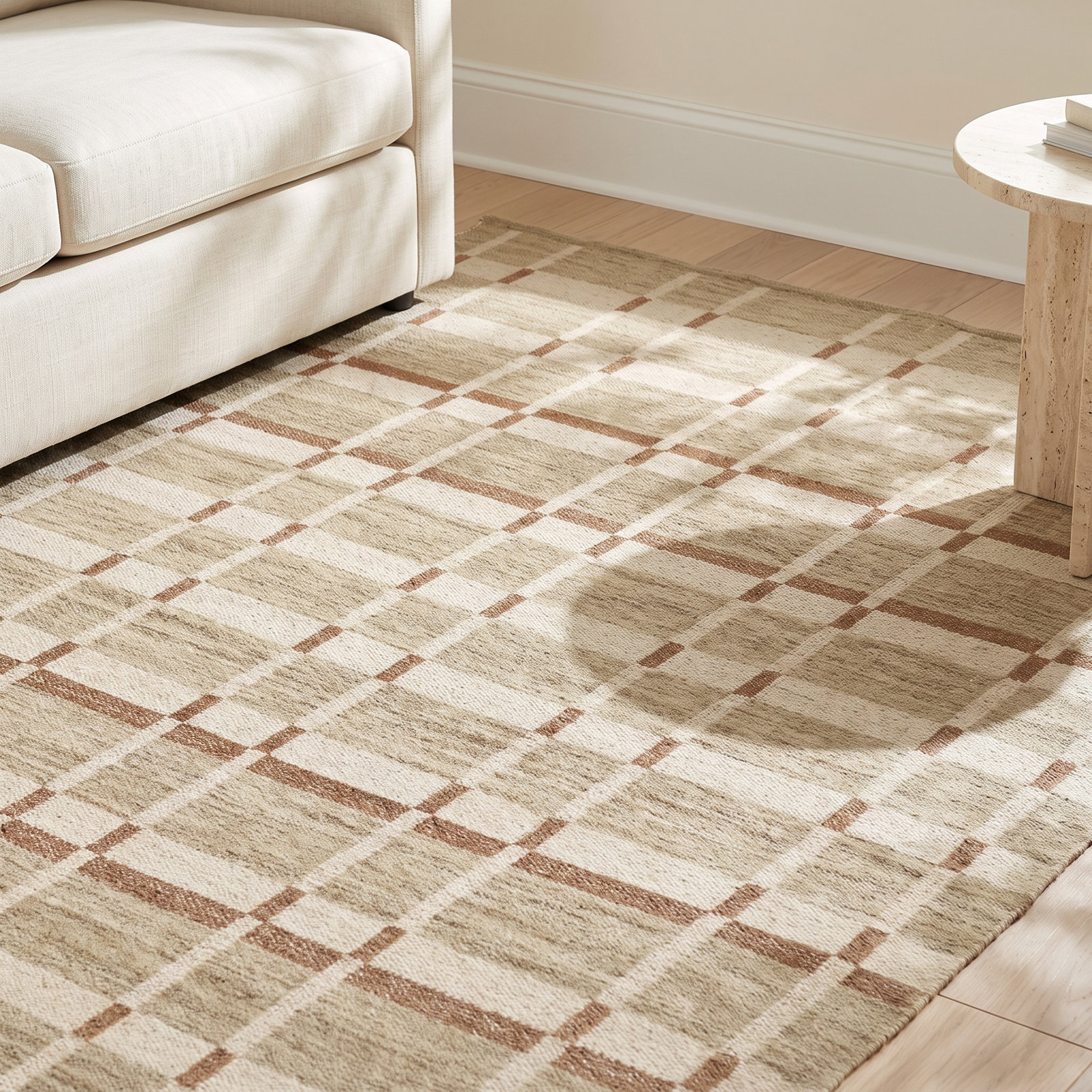 Flatweave Wool Rug, Rectangle 7'9" x 9'9"