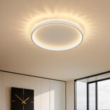 Deontee Modern Dimmable LED Flush Mount Ceiling Light with Remote Control