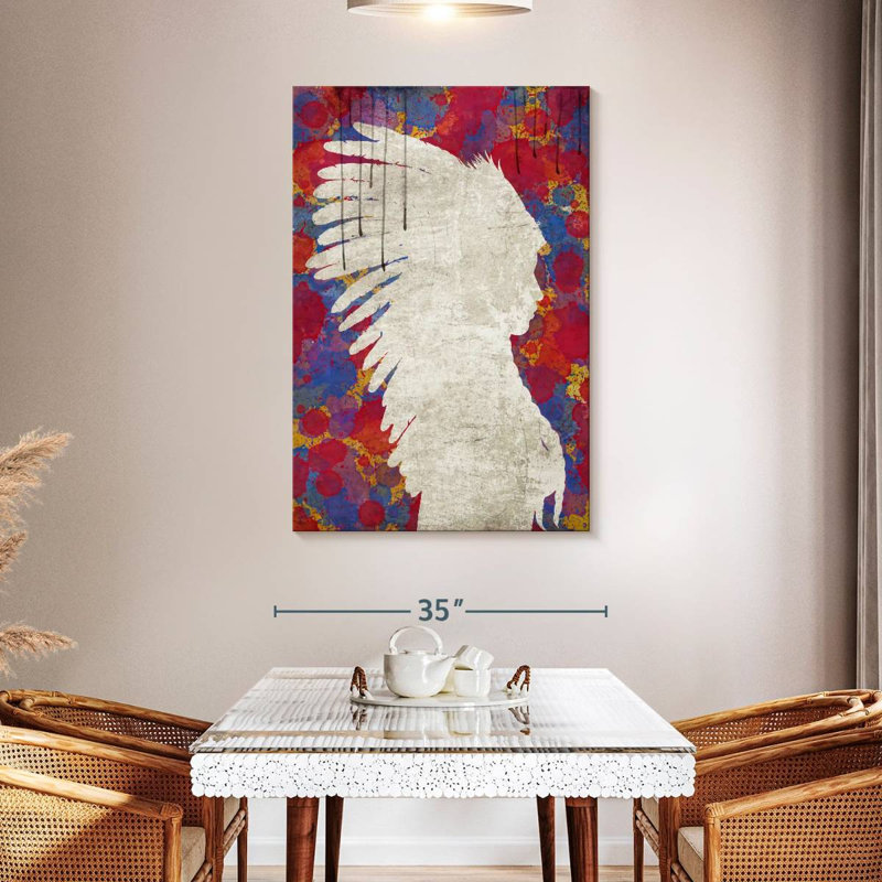 Lelar Abstract Indian, 48" H x 32" W