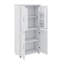 High Storage Cabinet Bathroom Organizer With 4 Doors And Adjustable Shelving For Bathroom Office Lounge