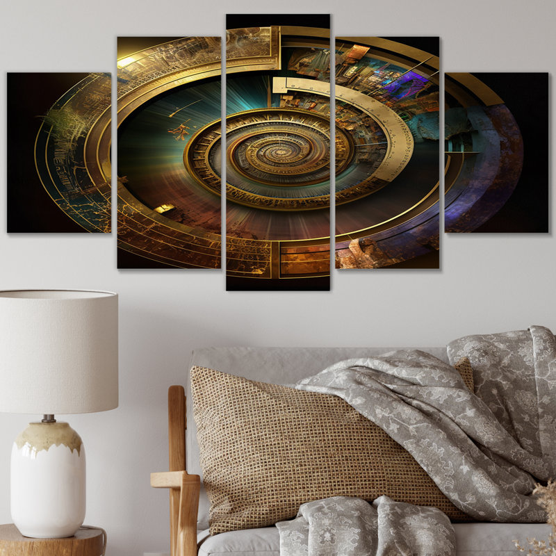 Regan - Astrologie sur toile, art mural - 5 panneaux