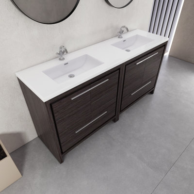 Ensemble de meuble-lavabo double 72 po Eden
