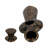 Vase Stoneware Circular Cut-Out Design Modern Transitional Decorative Accent Statement Piece Versatile Sculptural Form Contemporary Home Decor Geometric Focal Point Art-Inspired Styling-1278682324