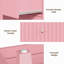 Philomena Large 3 Drawer Dresser, Wide Chest of Drawers-1697736156