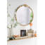 Sablier décoratif au design profilé transparent et sable terre cuite