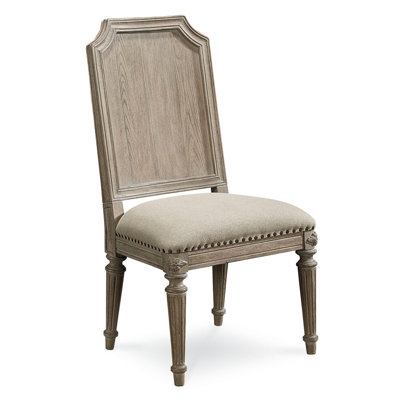 Chaise d'appoint en lin beige