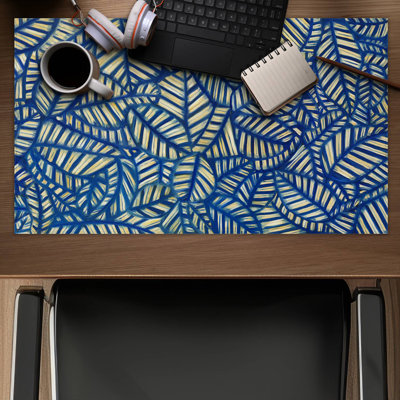 Leaves patterns - 14.00"x24.25" Desk mat