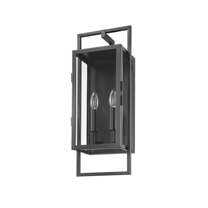 Lanterne murale d'extérieur Dametrious, H 21,5 po x l 8 po x P 6 po
