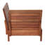 Chaise de patio avec coussins Baghavann